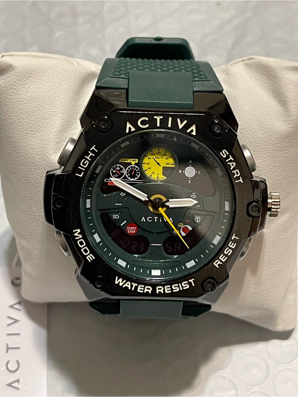 Activa X Invicta Analog Digital Men's Watch - 55mm. Green - Picture 3 of 12